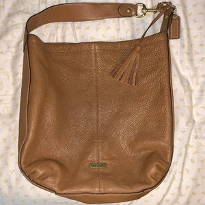 Coach Avery Leather Hobo Shoulder Bag